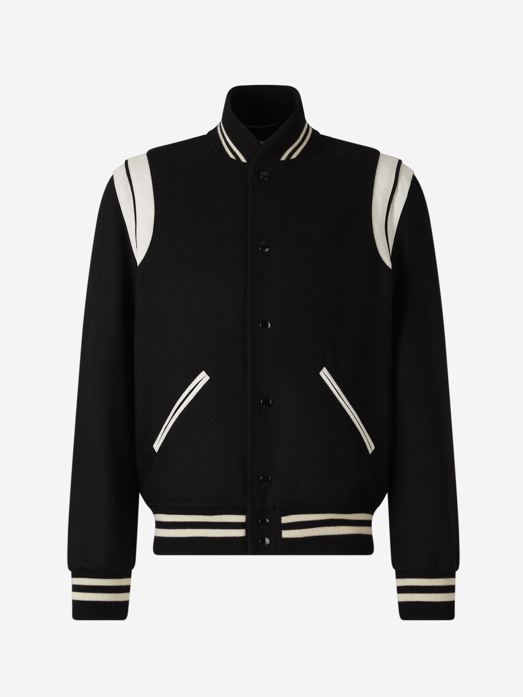 Saint Laurent Chaqueta Bomber Teddy color Negro sku 512-002395 01 - Foto 1