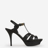 Saint Laurent Sandalias Tacón Tribute color Negro sku 800-005106 01 - Foto 1