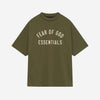 Fear of God Essentials Camiseta Logo Algodón color Verde Militar sku 553-004010 05 - Foto 1