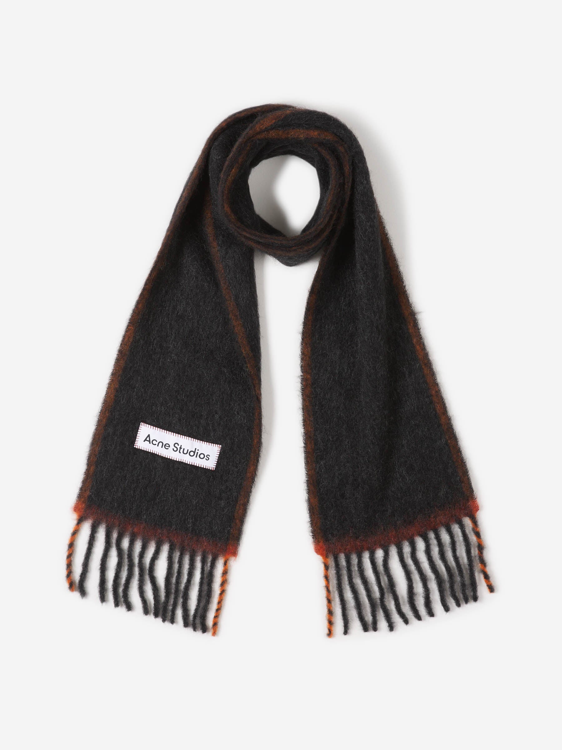 Acne Studios Bufanda Mohair Logo color Negro sku 630-001427 01 - Foto 1