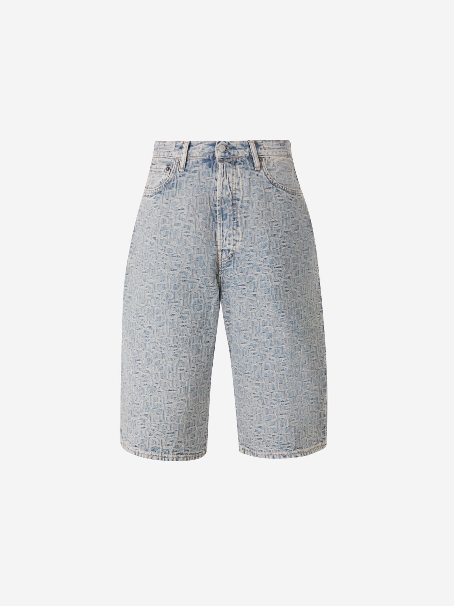 Acne Studios Bermuda Denim Monograma color Azul Denim Claro sku 523-001023 01