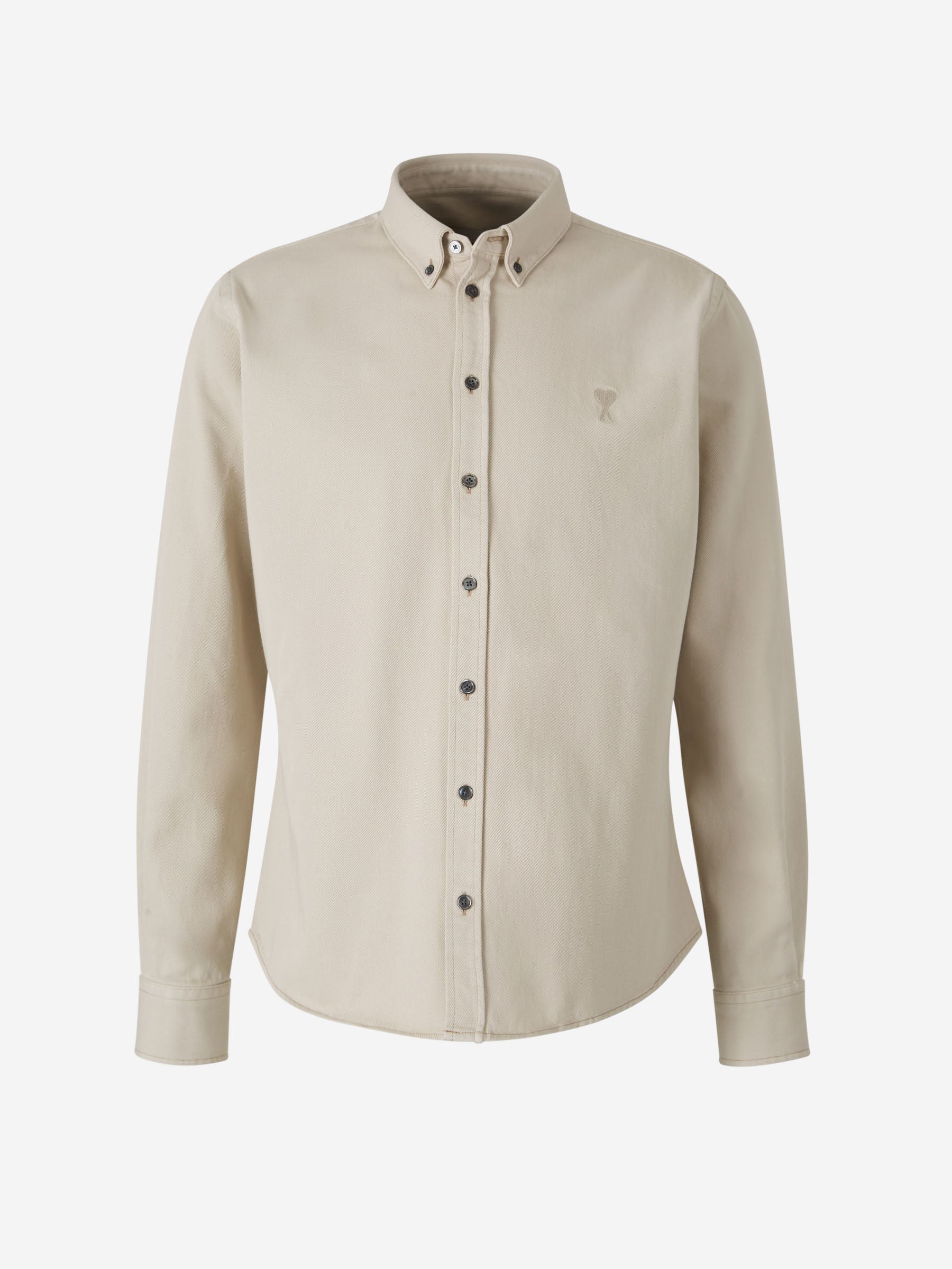 Ami Paris Camisa Button-Down Logo color Blanco sku 531-006312 01 - Foto 1