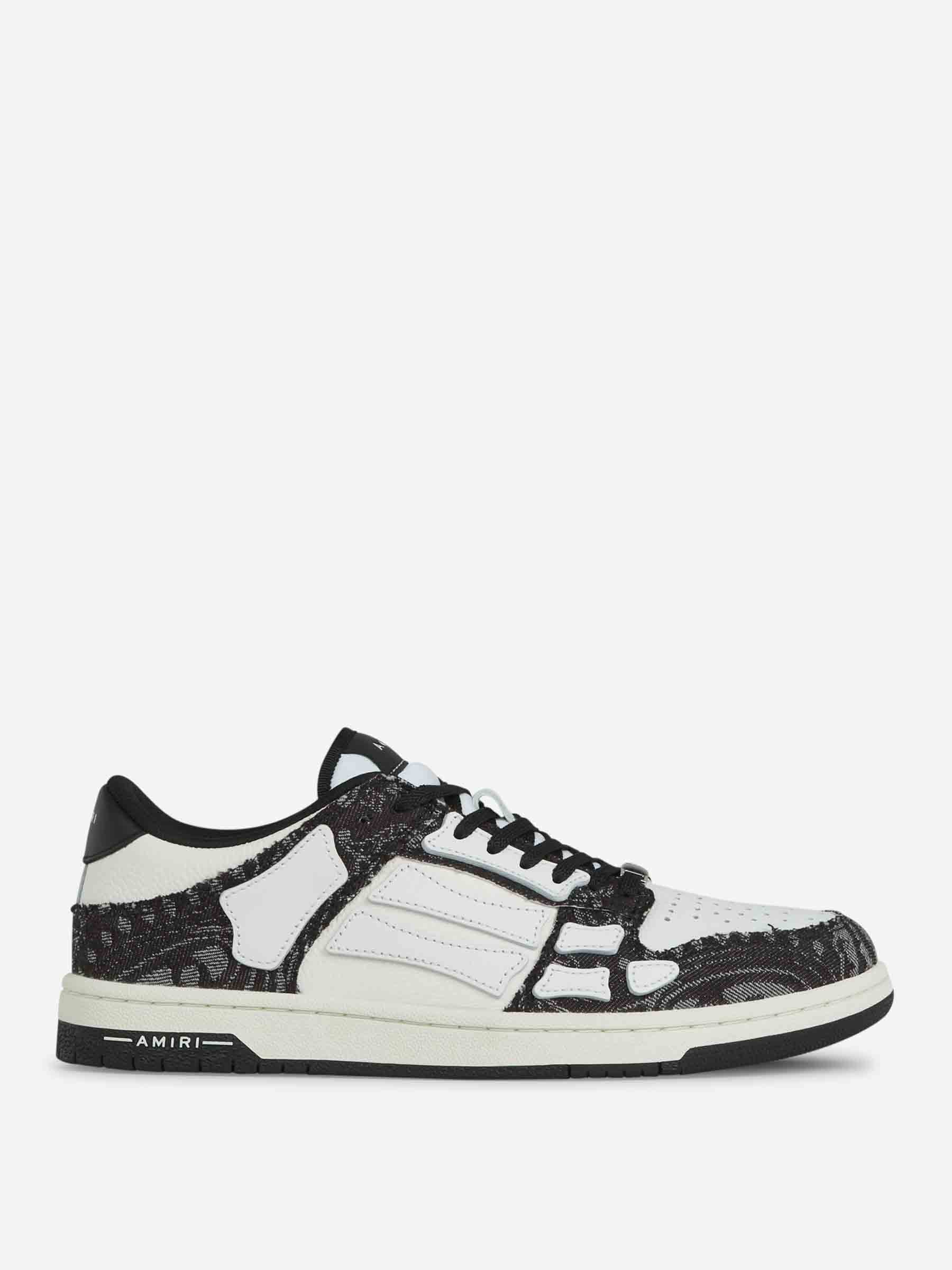 Amiri Sneakers Denim Skel color Blanco y Negro sku 616-002919 01 - Foto 1