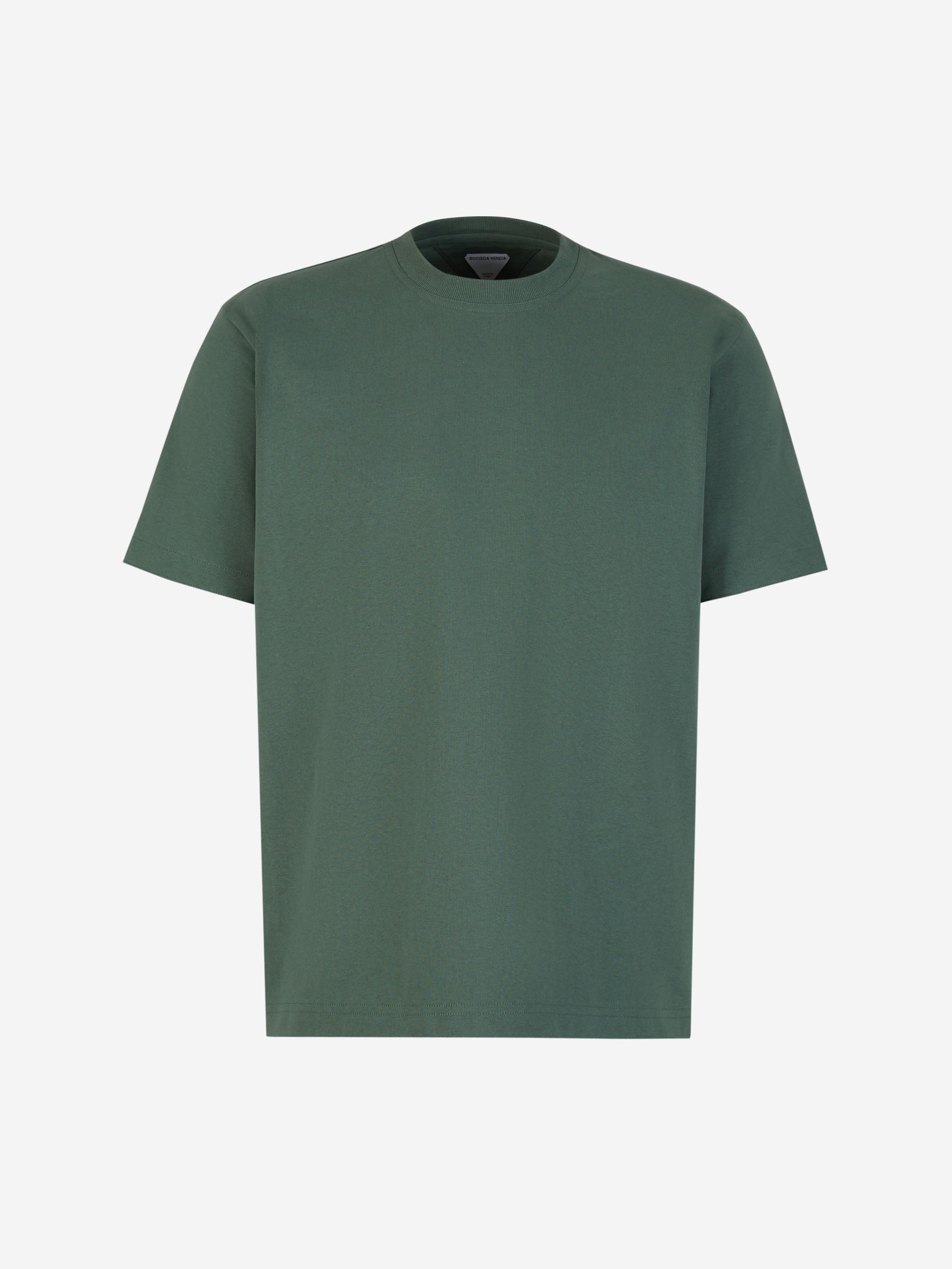 Bottega Veneta Camiseta Lisa Algodón color Verde Oscuro sku 553-003560 01 - Foto 1