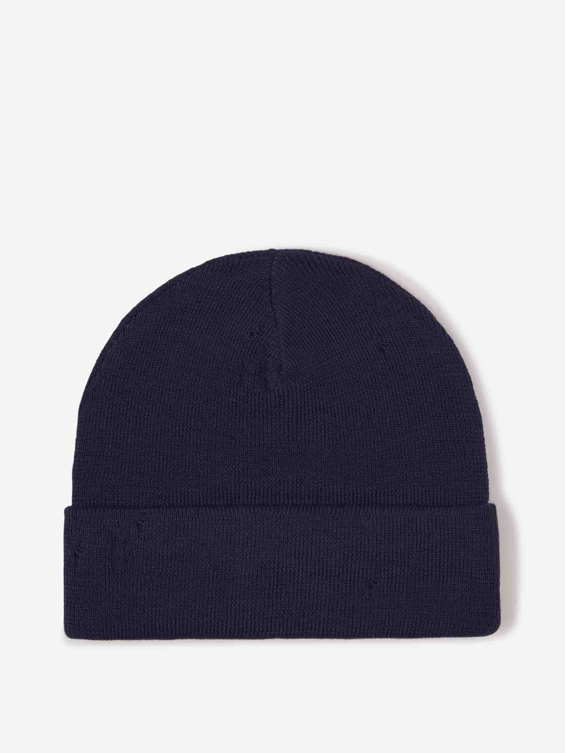 Acne Studios Gorro Logo Desgastado color Azul Marino sku 695-001534 01 - Foto 2