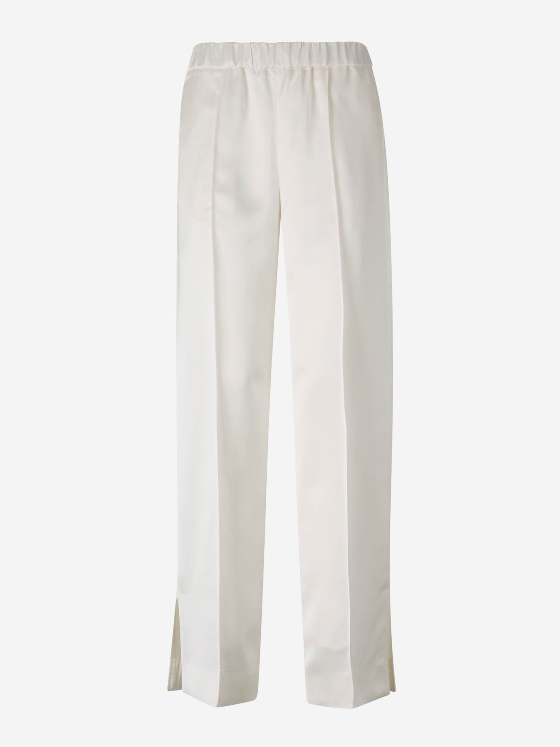 Jil Sander Pantalones de Satén color Blanco sku 761-003593 01 - Foto 1