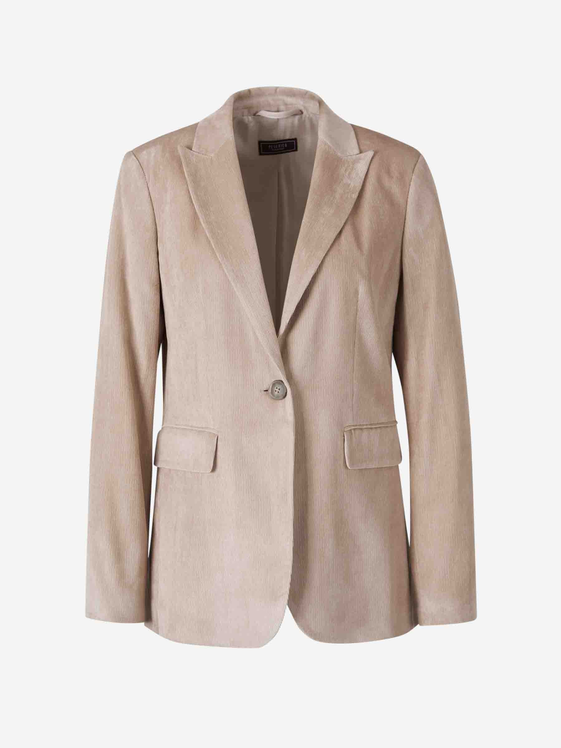 Peserico Chaqueta Blazer Pana color Beige sku 741-002162 01 - Foto 1