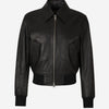 Ami Paris Chaqueta Bomber Piel color Negro sku 511-000619 01 - Foto 1