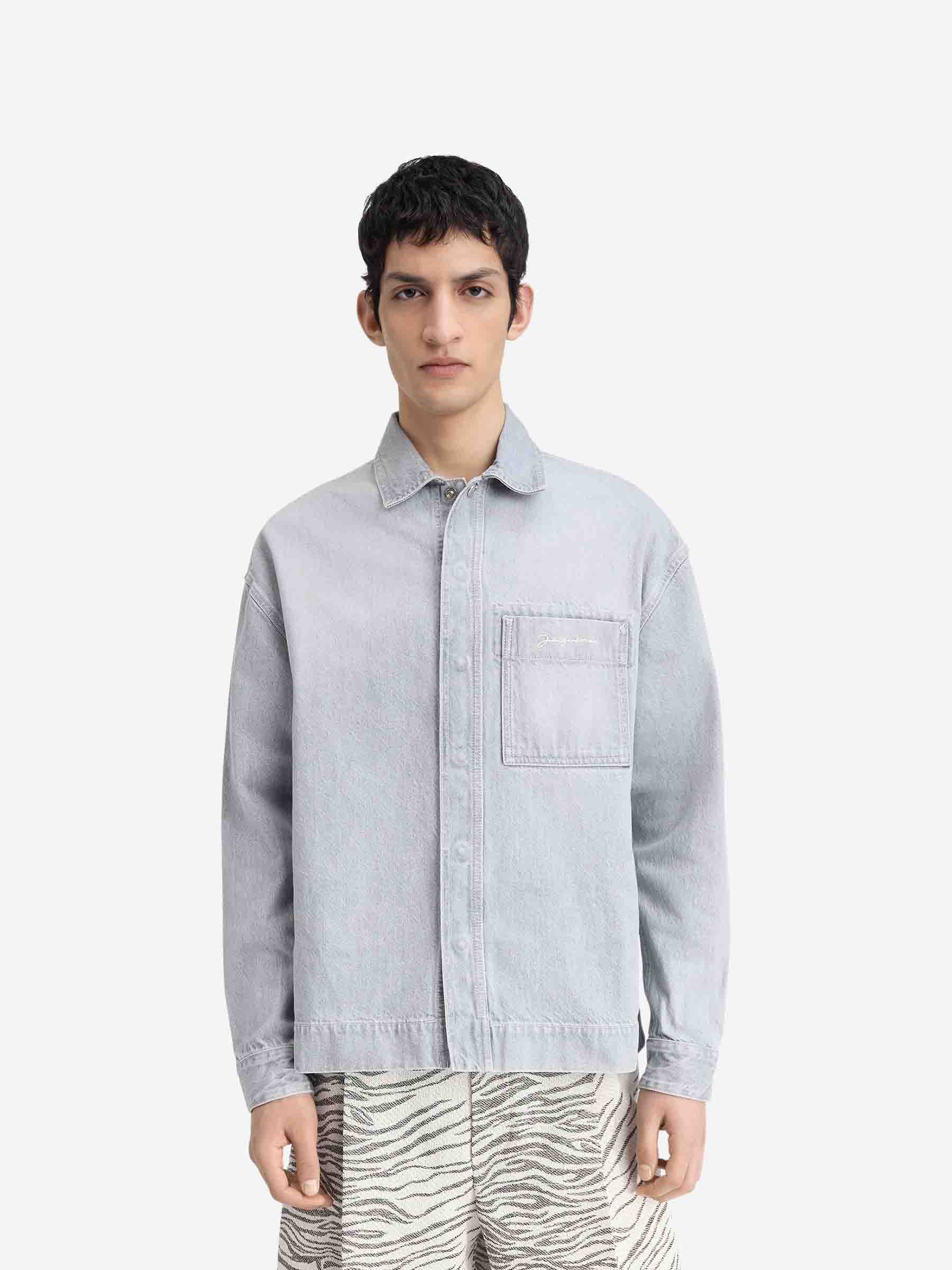 Jacquemus Camisa Denim de-Nîmes color Gris Claro sku 531-006319 01 - Foto 2