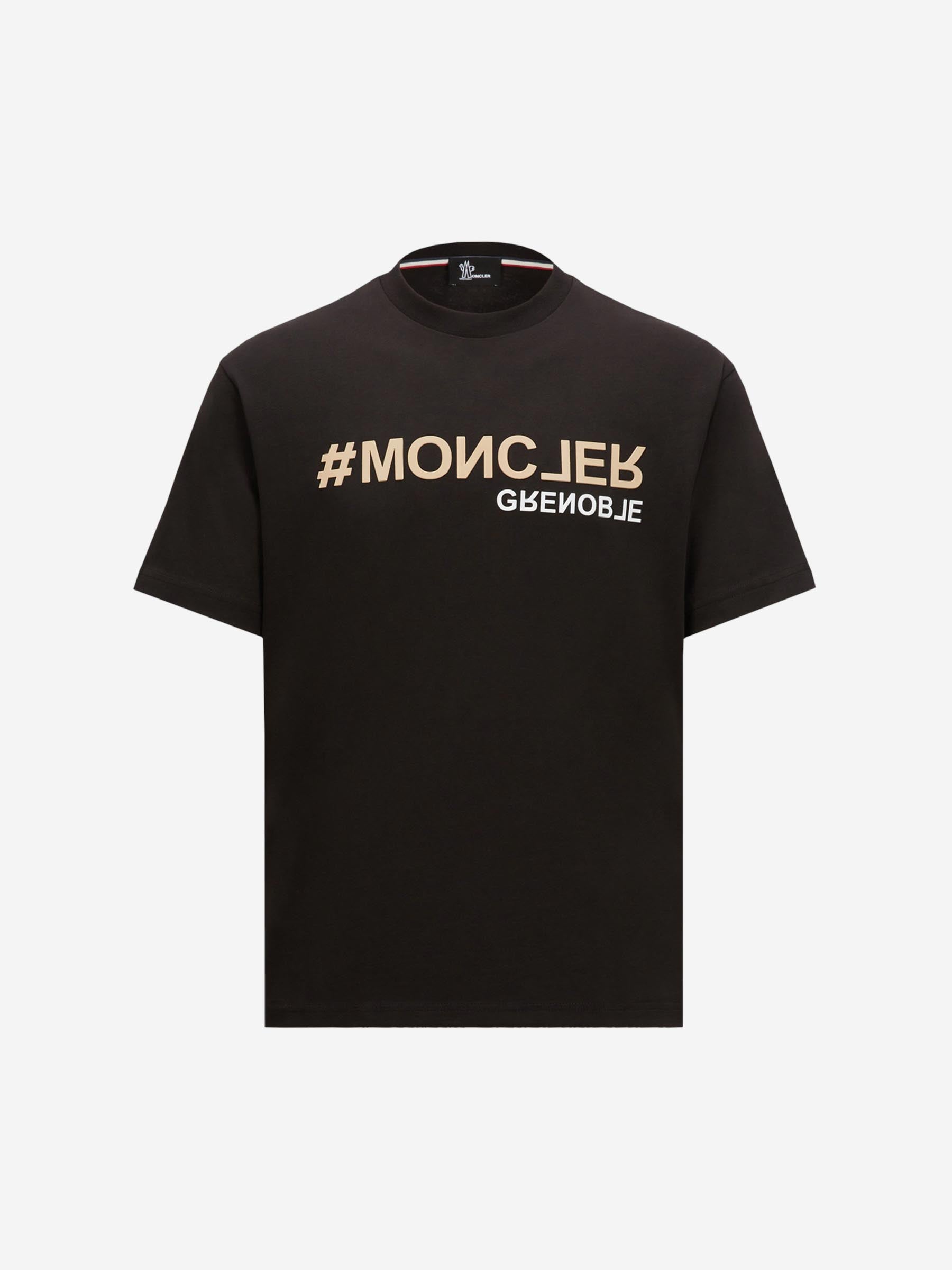 Moncler Grenoble Camiseta Logo Algodón color Negro sku 553-003789 02 - Foto 1