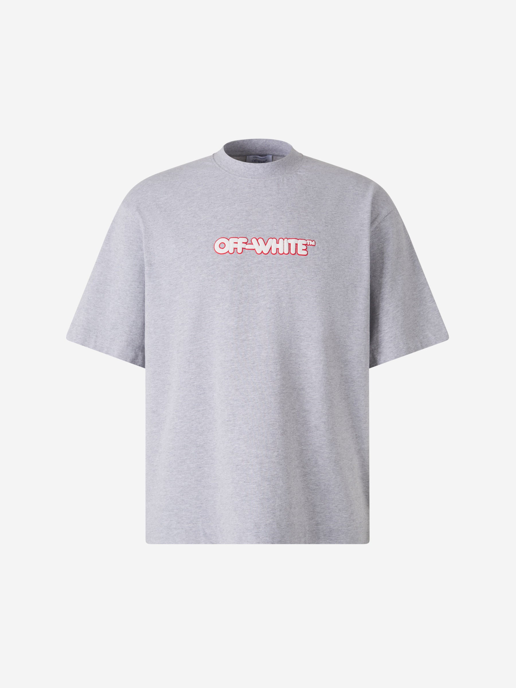 Off-White Camiseta Logo Algodón color Gris Piedra sku 553-003878 01 - Foto 1