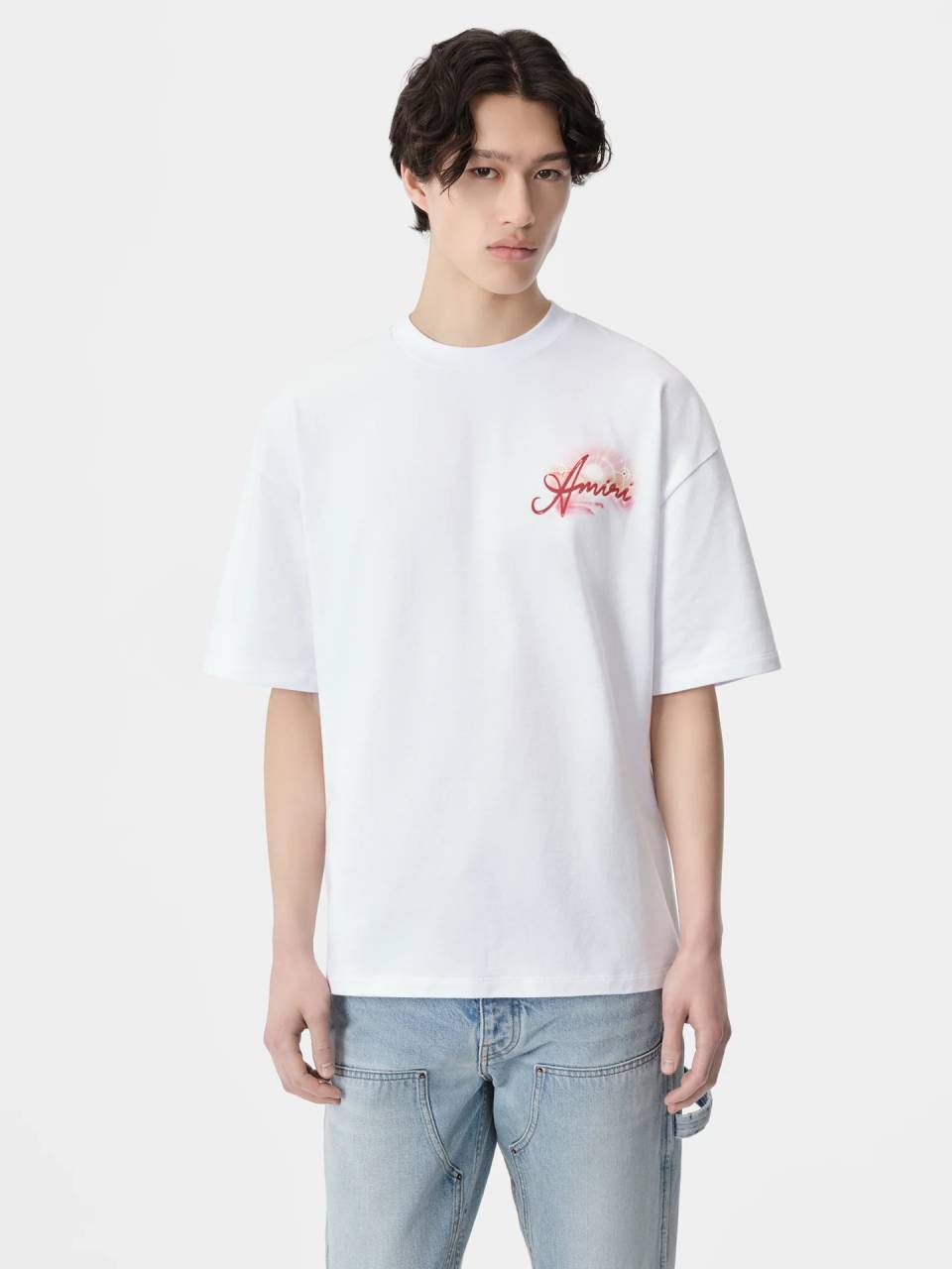 Amiri Camiseta Logo Algodón color Blanco sku 553-003749 01 - Foto 2