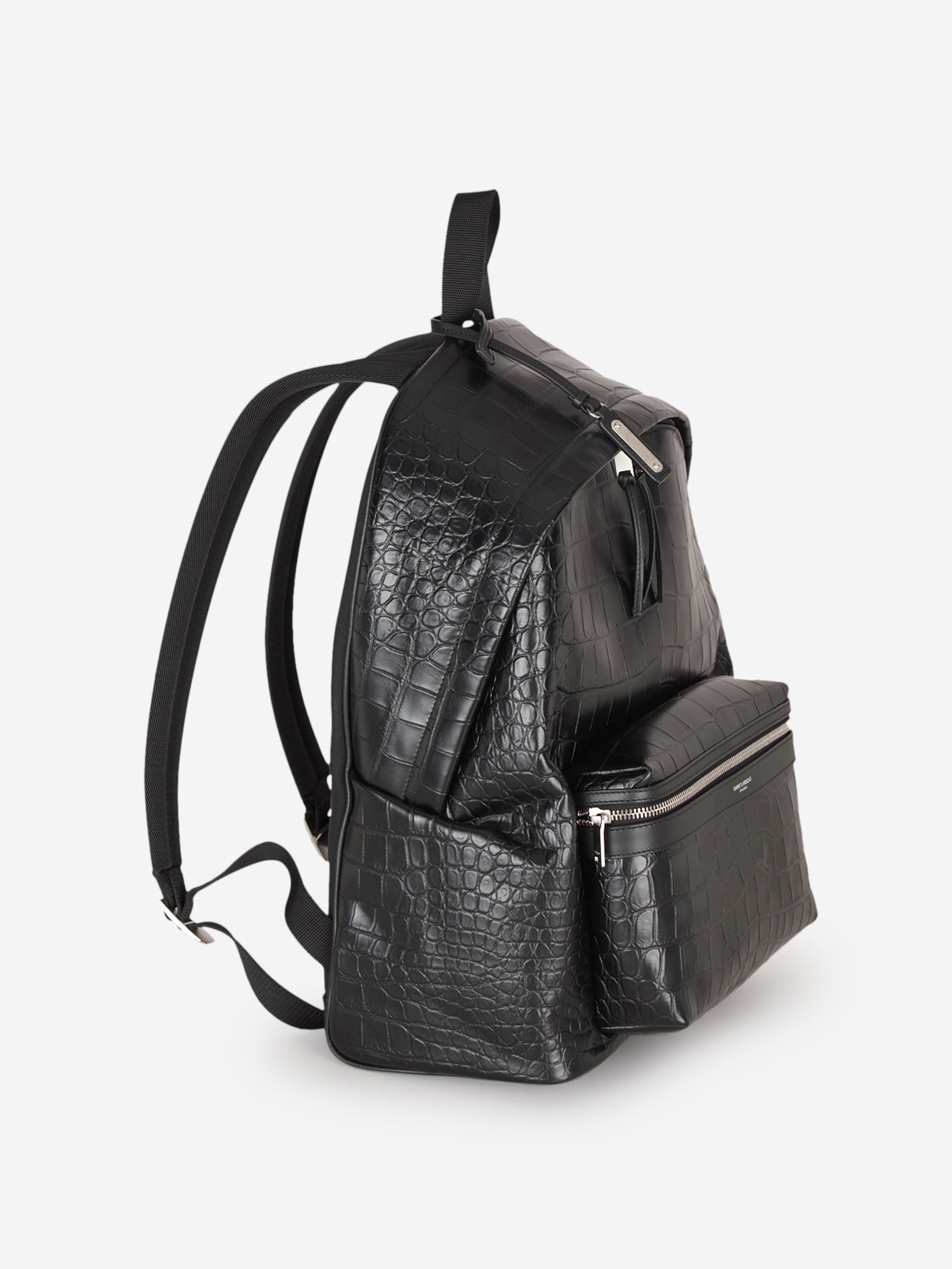 Saint Laurent Mochila Piel City color Negro sku 692-001893 01 - Foto 2