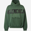 Balenciaga Sudadera Capucha Tape Type color Verde Oscuro sku 545-001597 01 - Foto 1