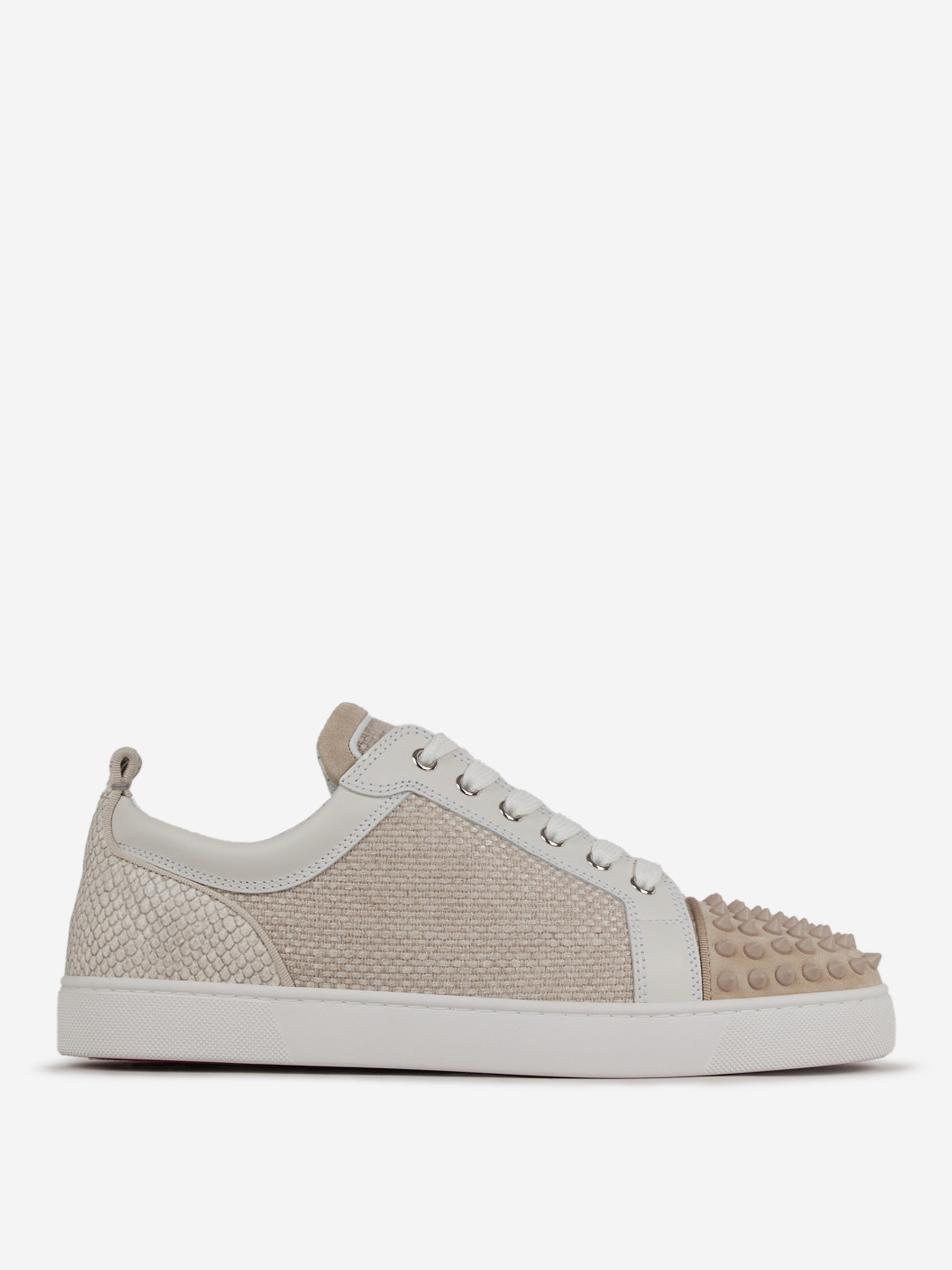 Christian Louboutin Sneakers Louis Junior Spikes color Beige sku 616-002783 01 - Foto 1