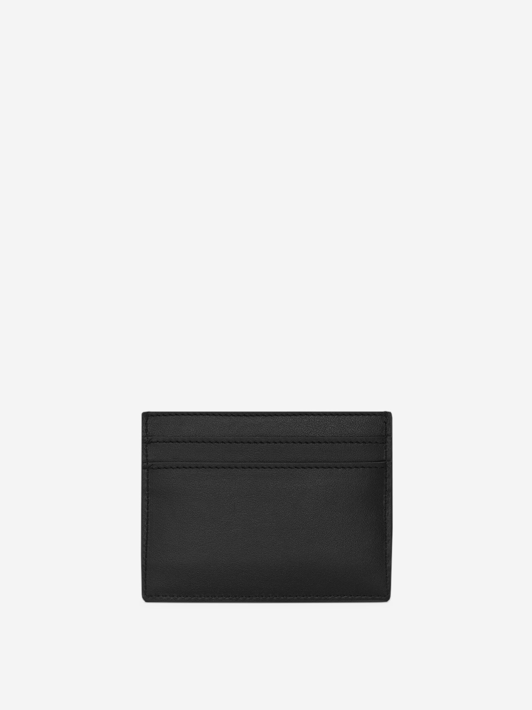 Saint Laurent Tarjetero Piel Logo color Negro sku 691-001368 01 - Foto 2