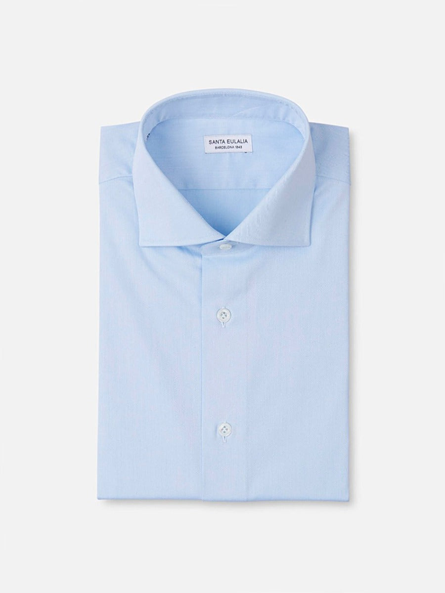 Santa Eulalia Camisa Formal Classic Fit color Azul Celeste sku 401-002388 02 - Foto 1