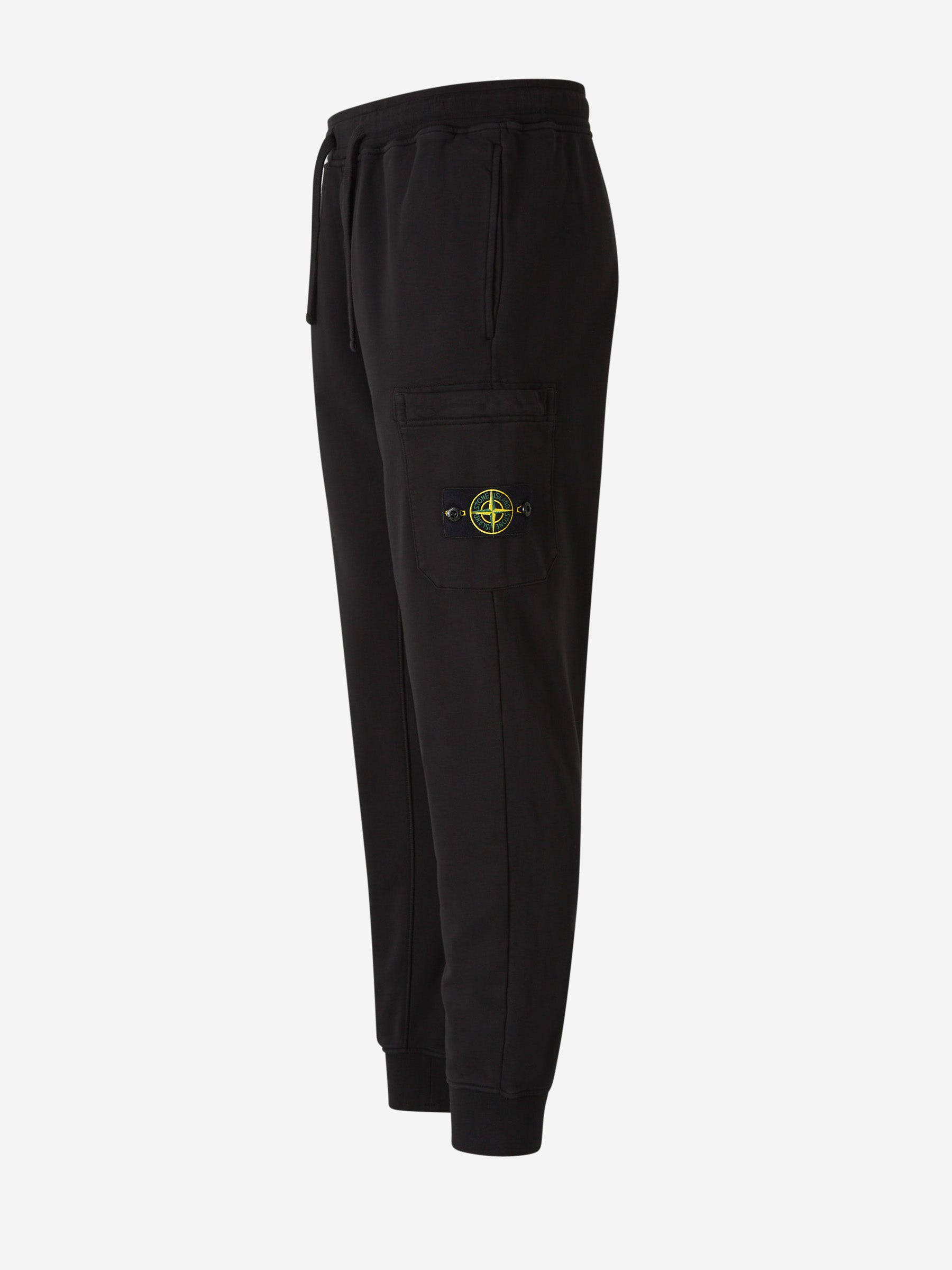 Stone Island Joggers Logo Algodón color Negro sku 521-003119 02 - Foto 2