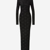 Balmain Vestido Maxi Hombreras color Negro sku 732-001395 01 - Foto 1