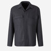 Lardini Sobrecamisa Franela Fina color Gris Antracita sku 513-000012 01 - Foto 1