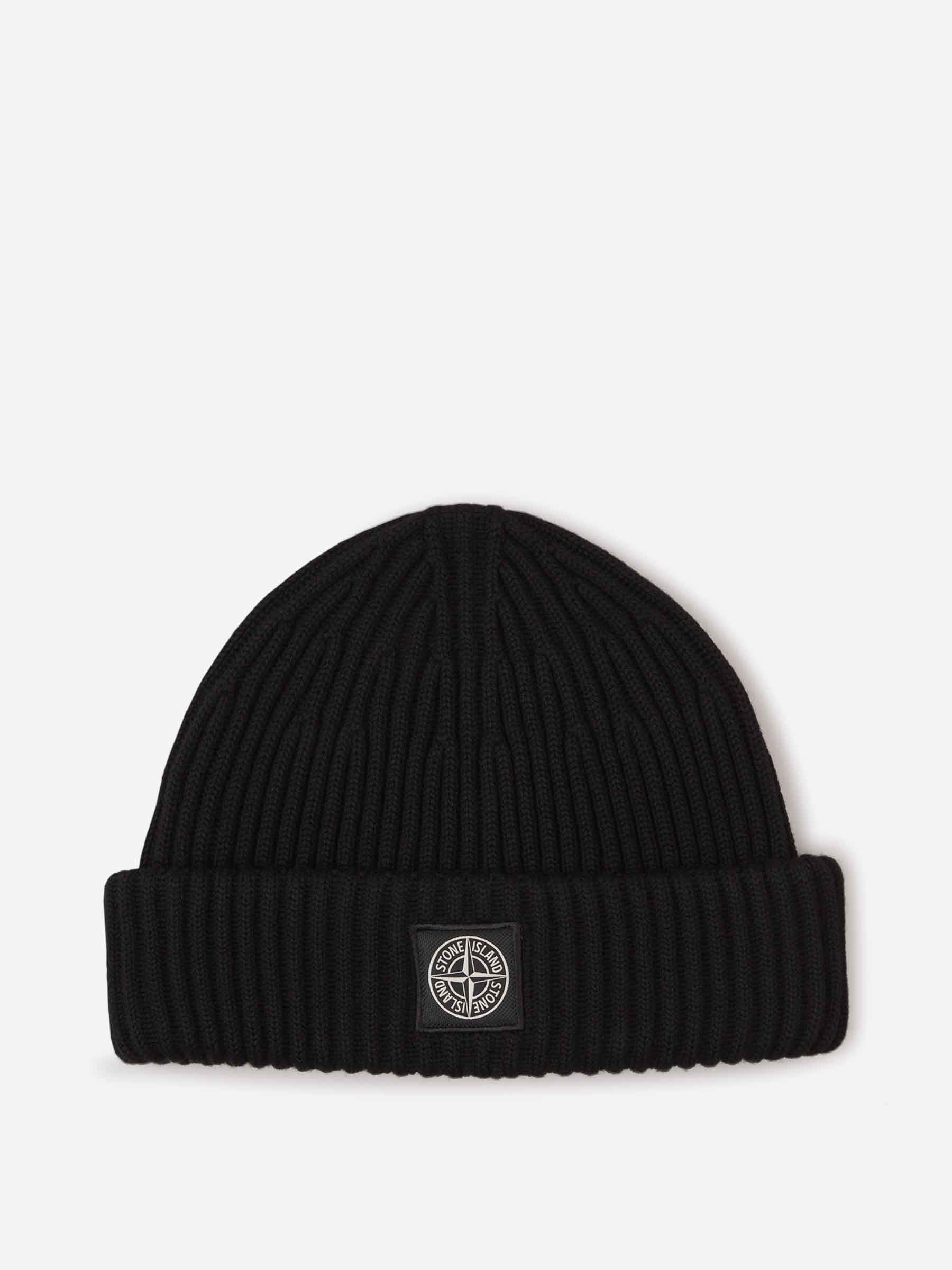 Stone Island Gorro Punto Lana color Negro sku 695-001584 01 - Foto 1