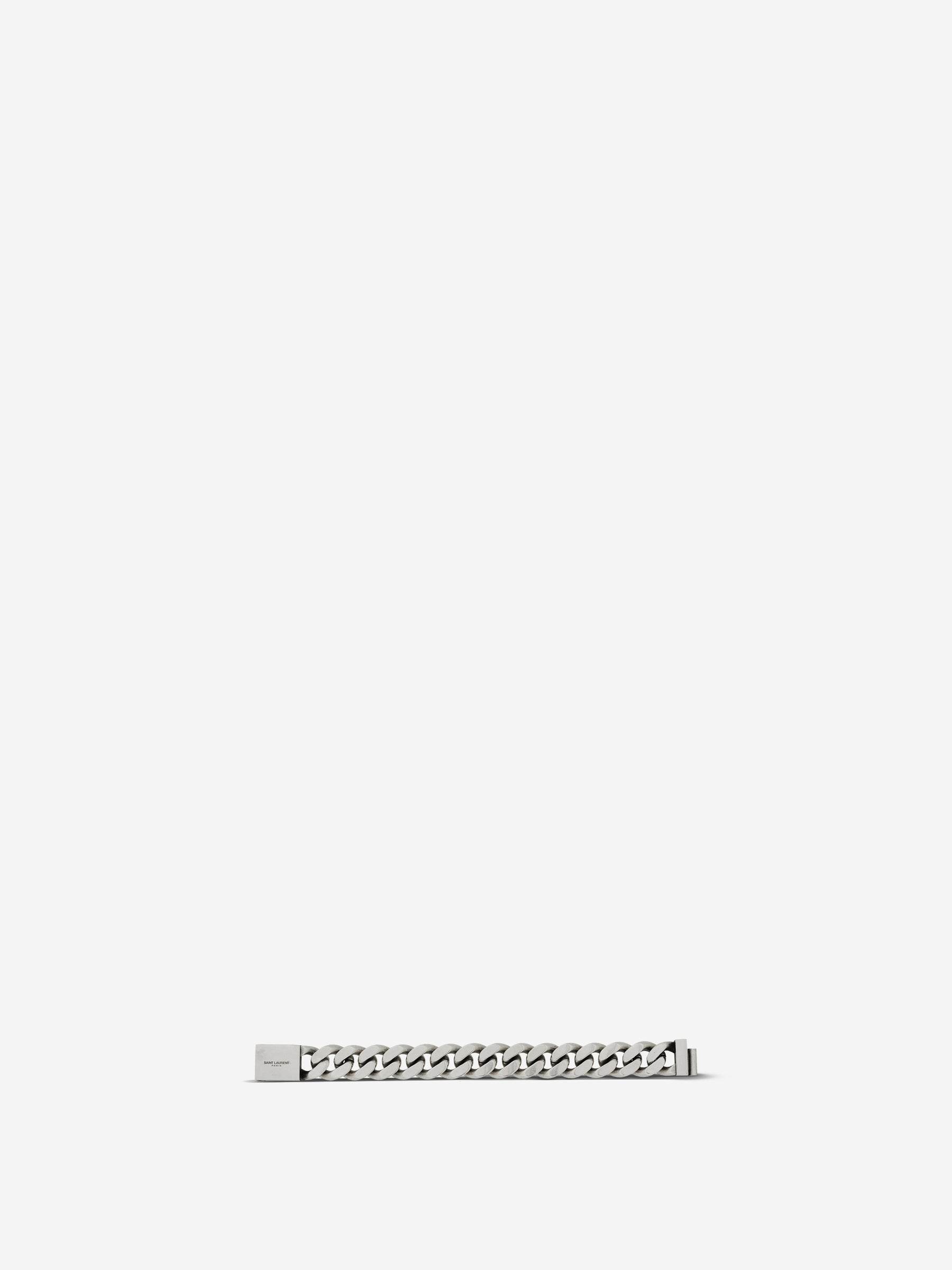 Saint Laurent Pulsera Gourmette Eslabones color Plateado sku 682-000795 01 - Foto 2