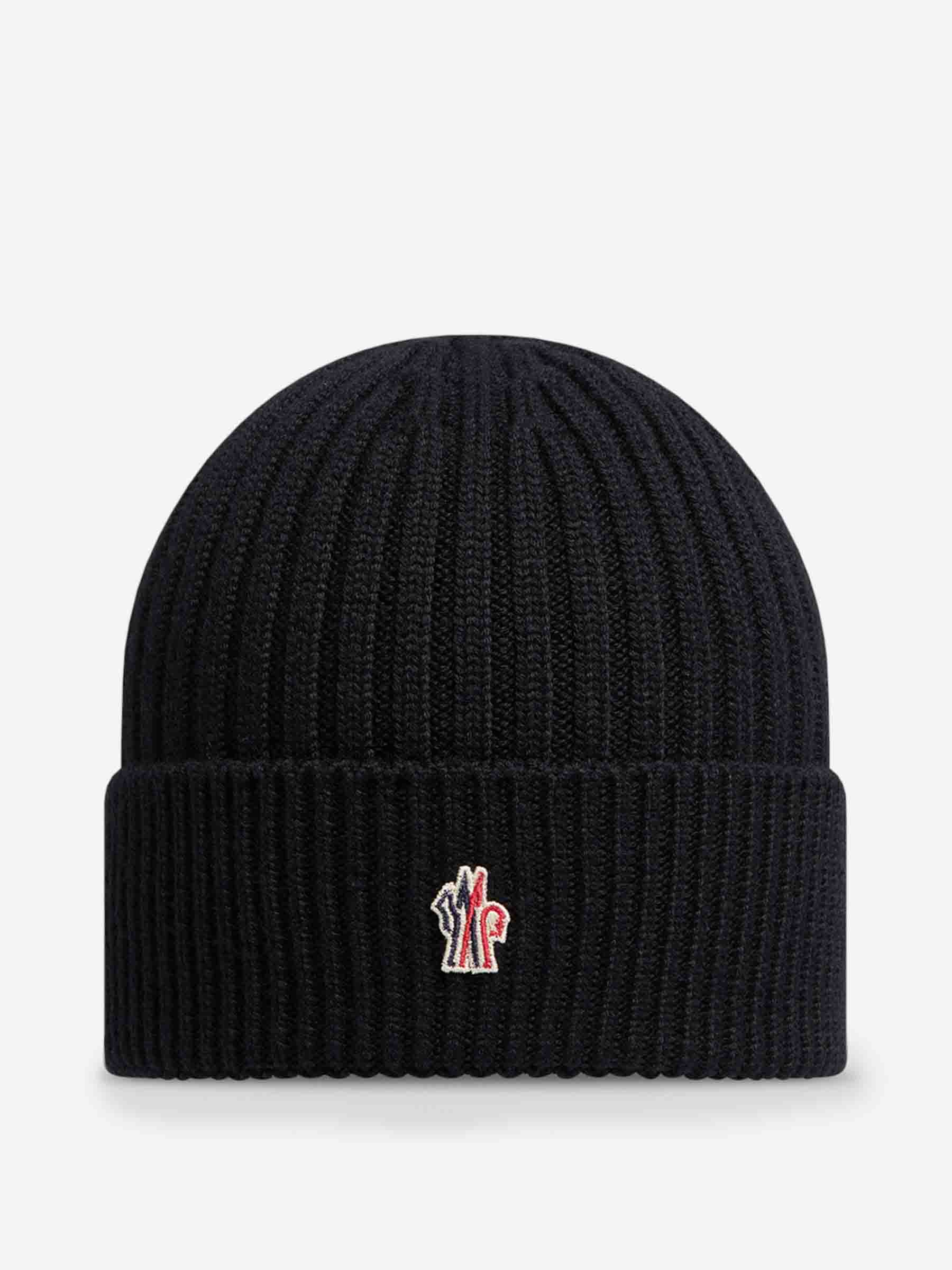 Moncler Grenoble Gorro Logo Lana color Negro sku 695-001525 03 - Foto 1