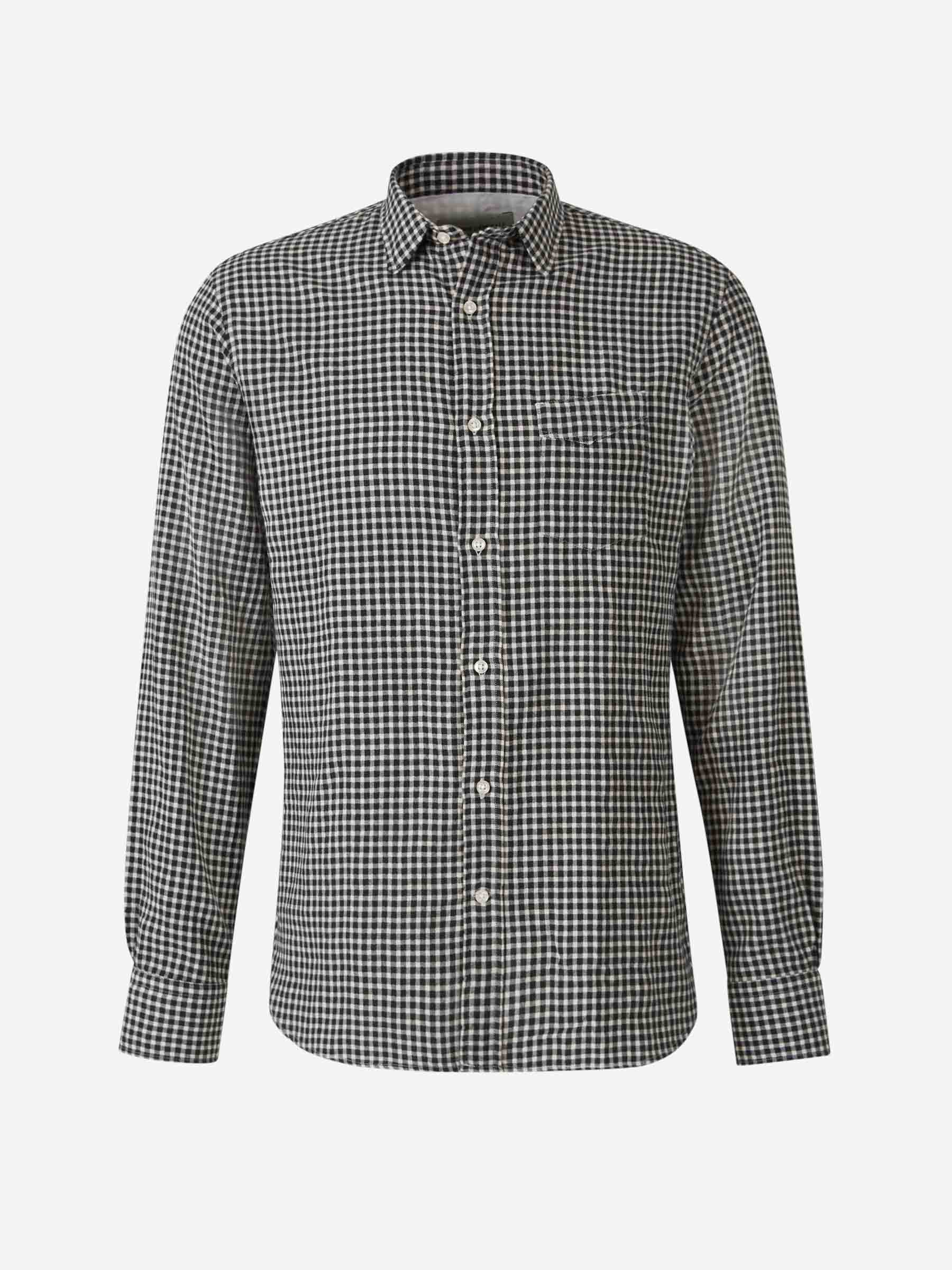 Officine Générale Camisa Lipp Jap color Negro sku 531-006343 01 - Foto 1