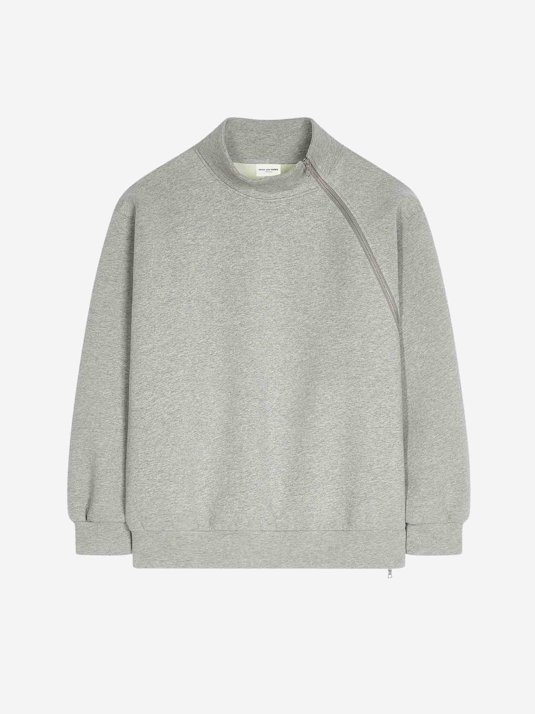 Dries Van Noten Sudadera con Cremallera color Gris Piedra sku 715-000155 01 - Foto 1