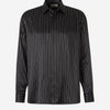 Saint Laurent Camisa Motivo Rayas Seda color Negro sku 531-006350 01 - Foto 1