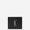 Saint Laurent Cartera Piel Logo color Negro sku 691-001373 01 - Foto 1