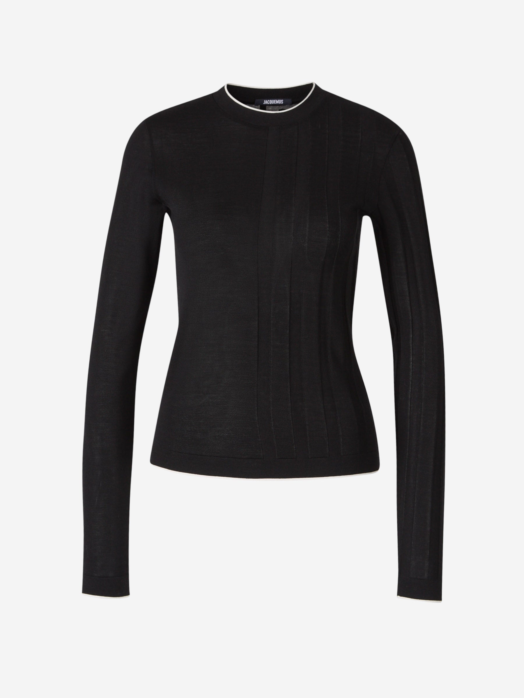 Jacquemus Jersey Le Sweater Tricot color Negro sku 711-003198 02 - Foto 1