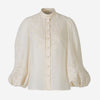 Zimmermann Blusa Ottie Lino color Crema sku 701-002120 00 - Foto 1