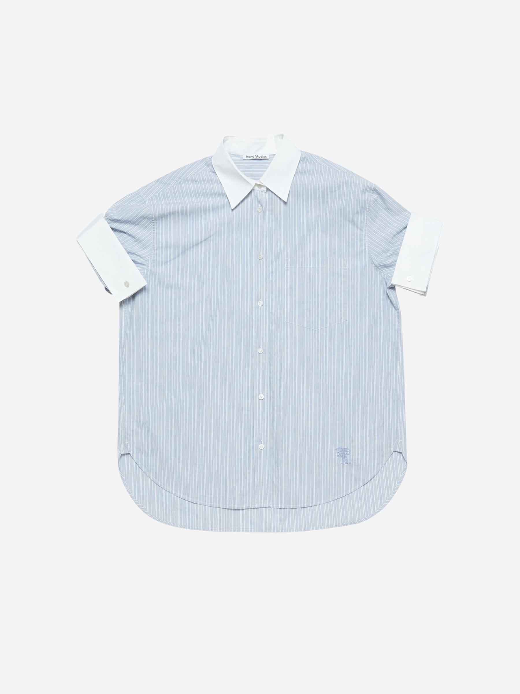 Chemise en coton rayé