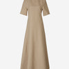 Jil Sander Vestido Maxi Liso color Beige sku 721-000264 01 - Foto 1