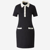 Moncler Vestido Mini Polo Piqué color Negro sku 731-005865 01 - Foto 1