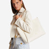 Balmain Bolso de Mano Cabás Piel color Blanco sku 810-007767 01 - Foto 4