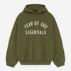 Fear of God Essentials Sudadera Loga Algodón color Verde Militar sku 545-001700 04 - Foto 1