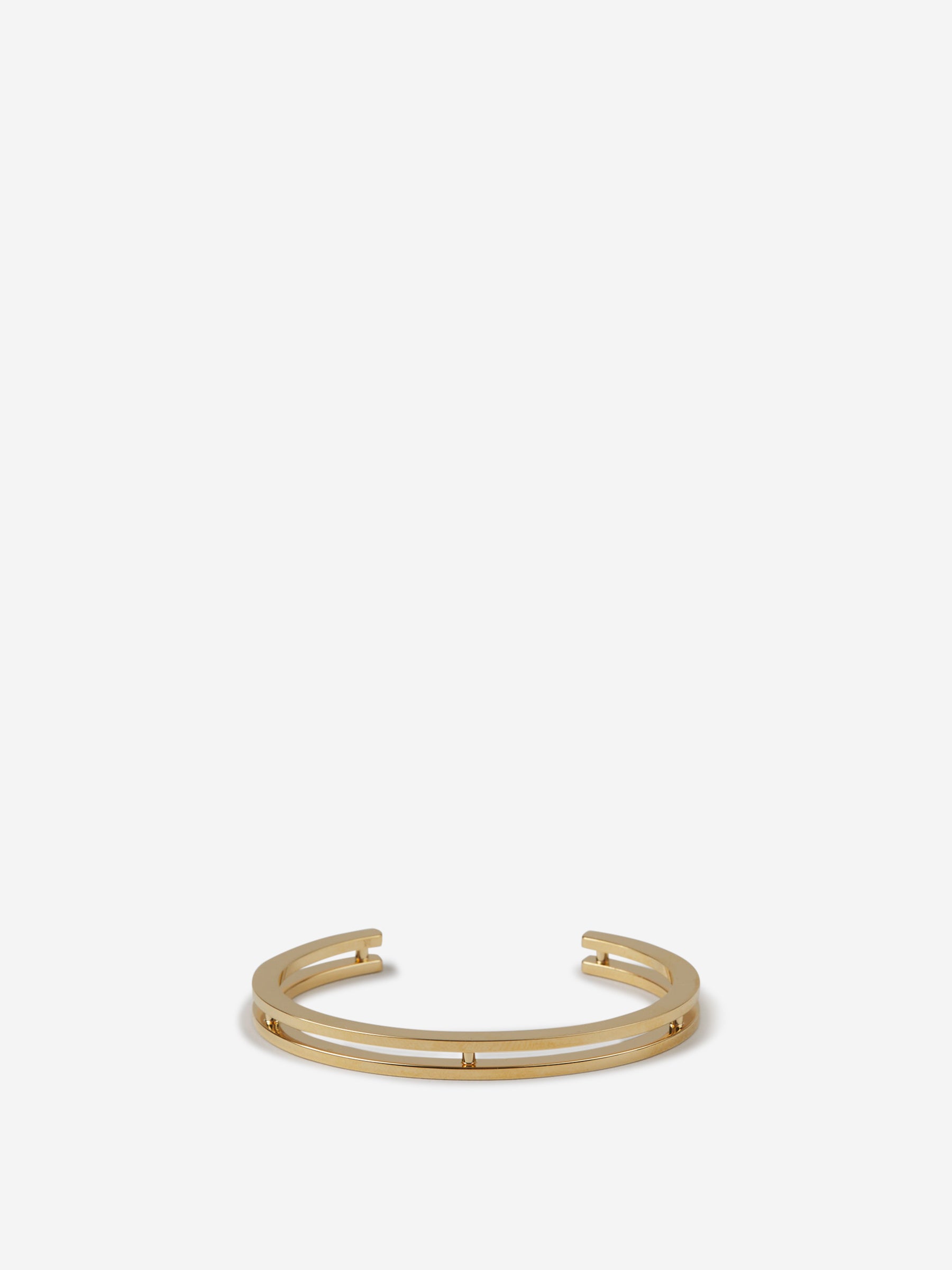 Saint Laurent Brazalete Apilado Hueco color Dorado sku 682-000788 01 - Foto 1