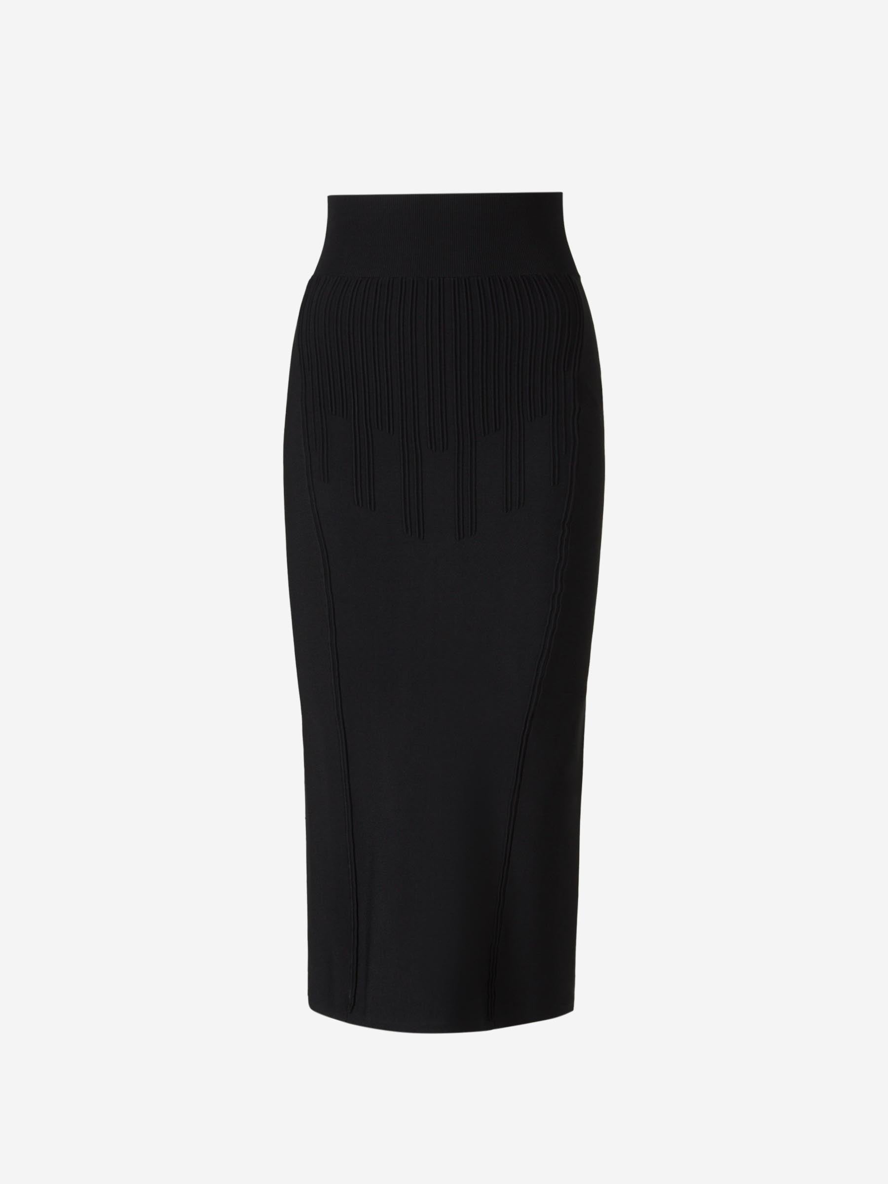 Boned Midi Skirt