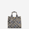 Burberry Bolso Mano Mini Check color Gris Piedra sku 810-007593 01 - Foto 1