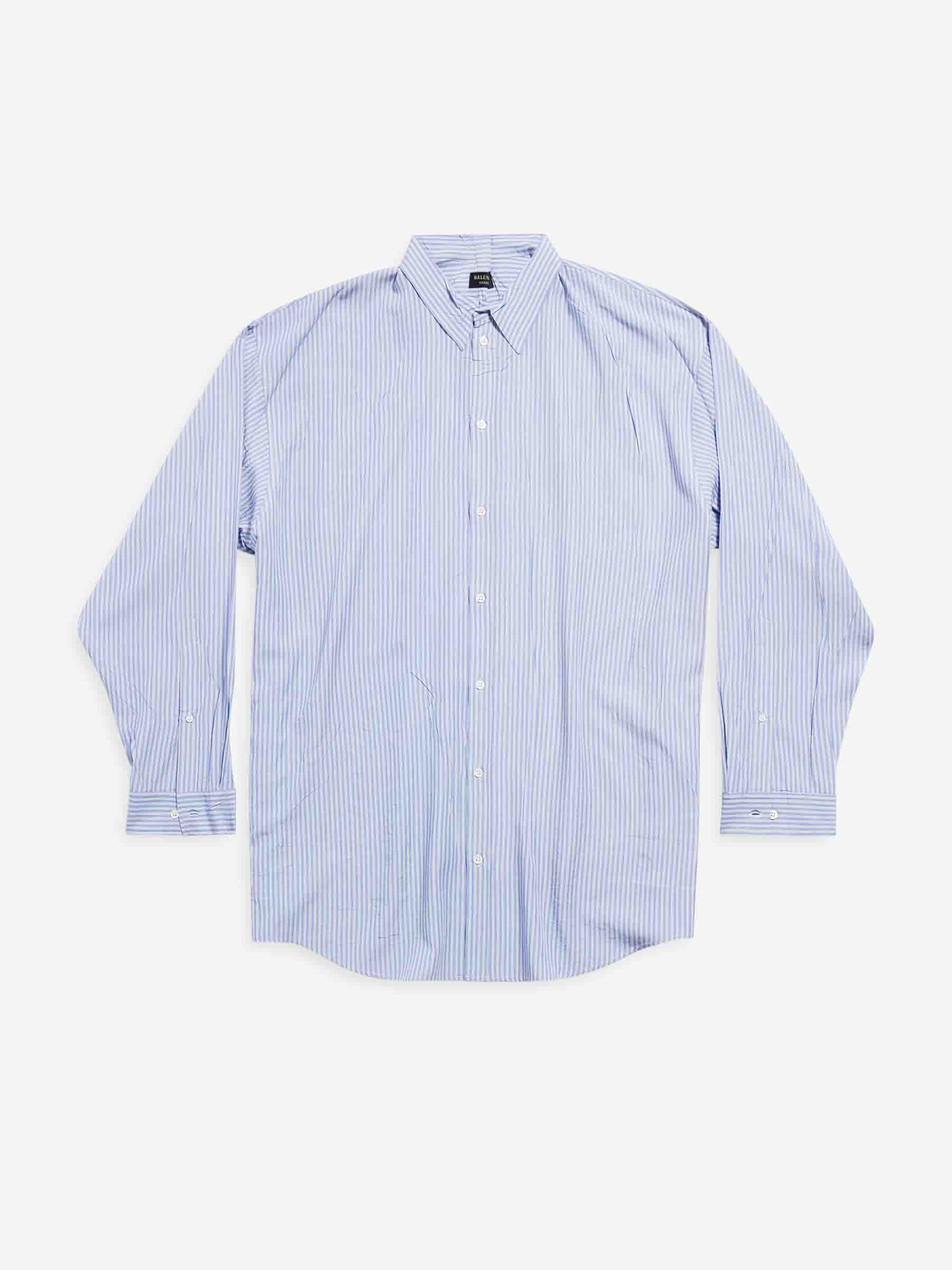 Balenciaga Camisa Oversize Fluida color Azul sku 531-006379 01 - Foto 1