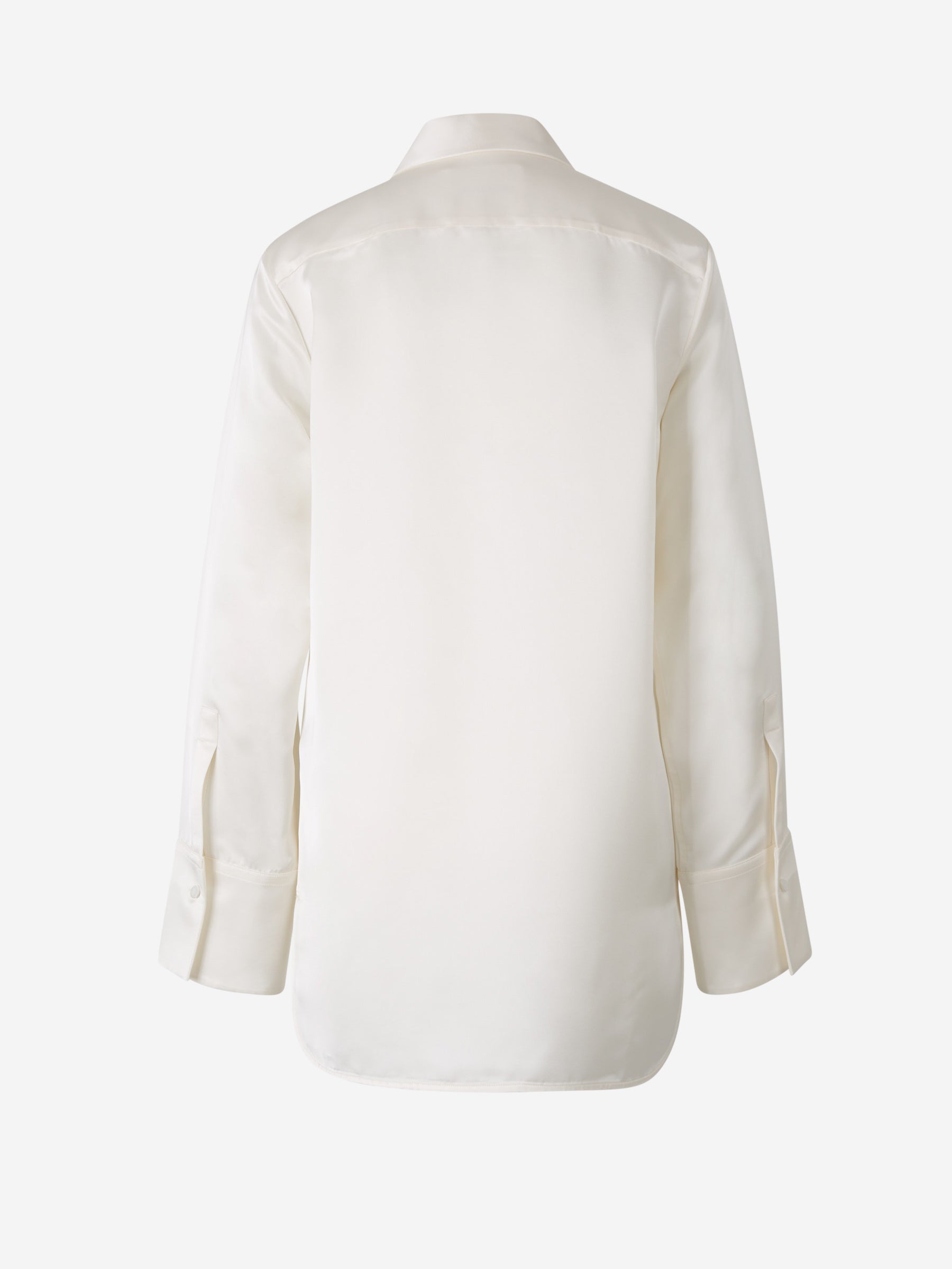 Jil Sander Blusa Satén Lisa color Crema sku 701-002134 01 - Foto 2