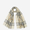 Burberry Bufanda Motivo Tartán color Beige sku 796-000105 01 - Foto 1