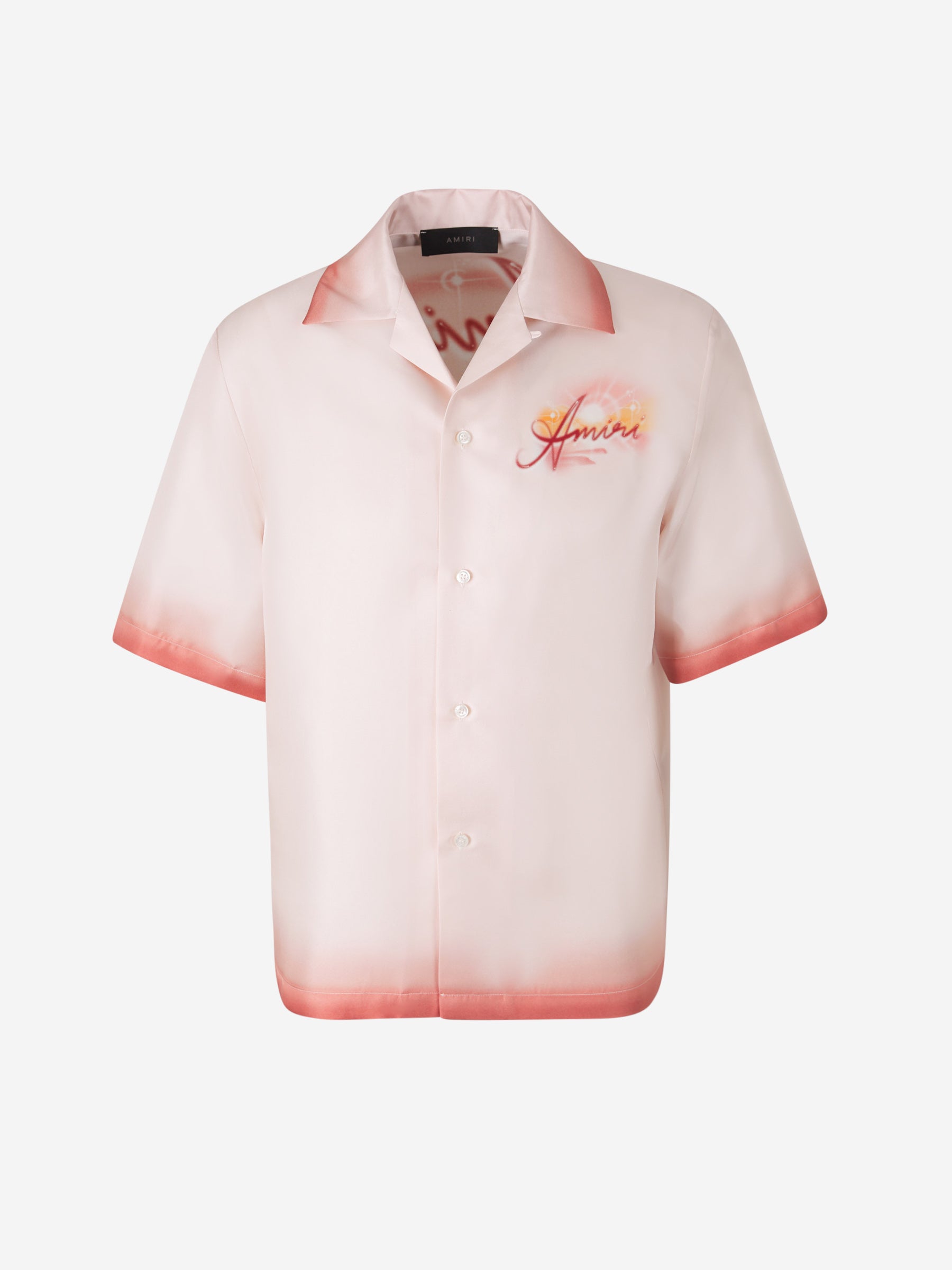 Amiri Camisa Resort Club Bowling color Coral sku 532-000585 01 - Foto 1