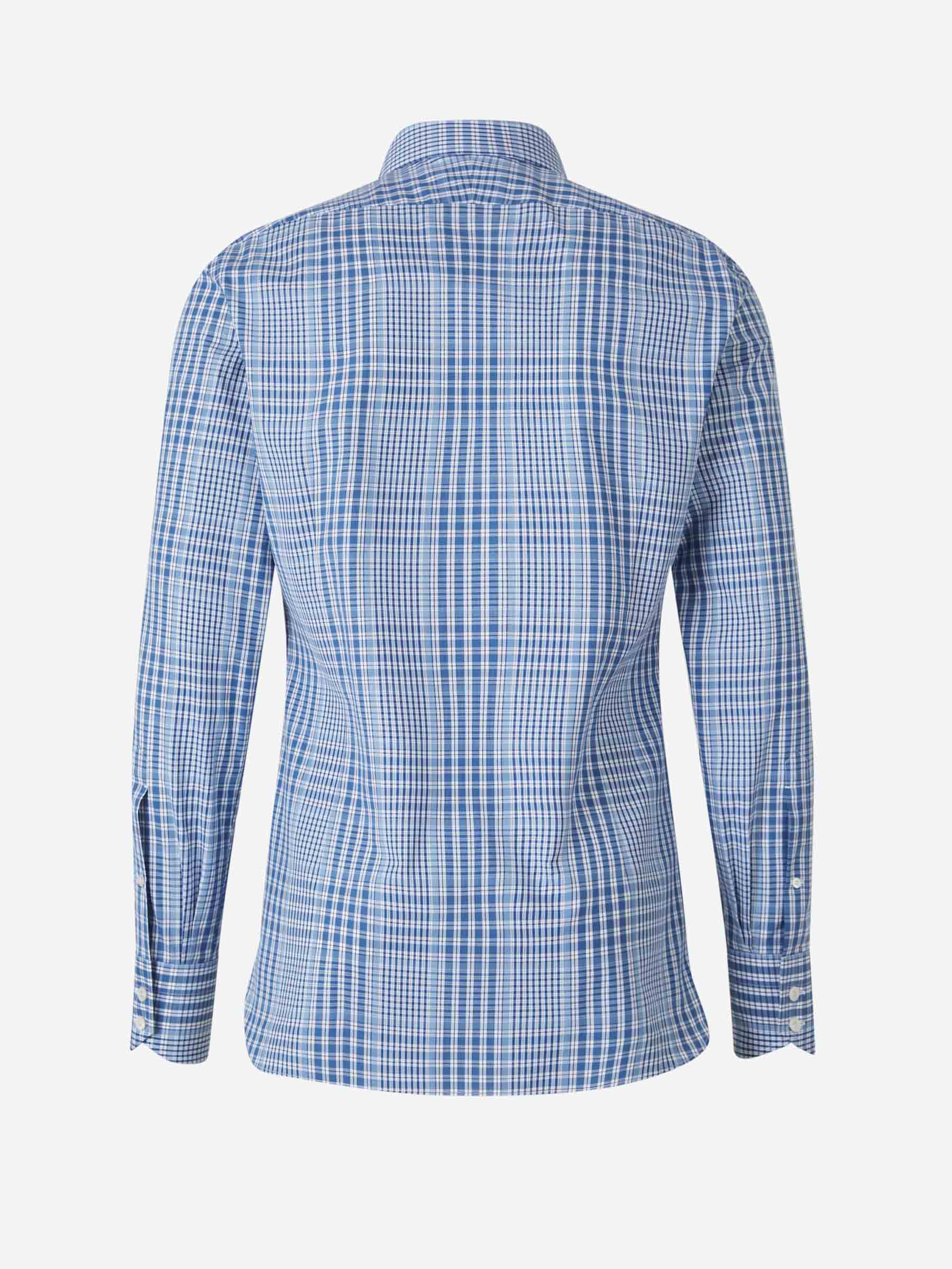 Tom Ford Camisa Motivo Cuadros color Azul sku 531-006284 01 - Foto 2