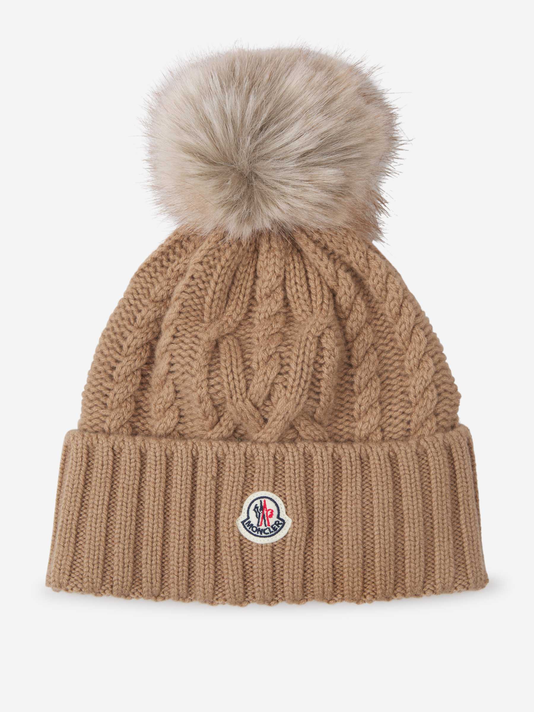 Moncler Gorro Logo Lana color Caramelo sku 899-001950 02 - Foto 1