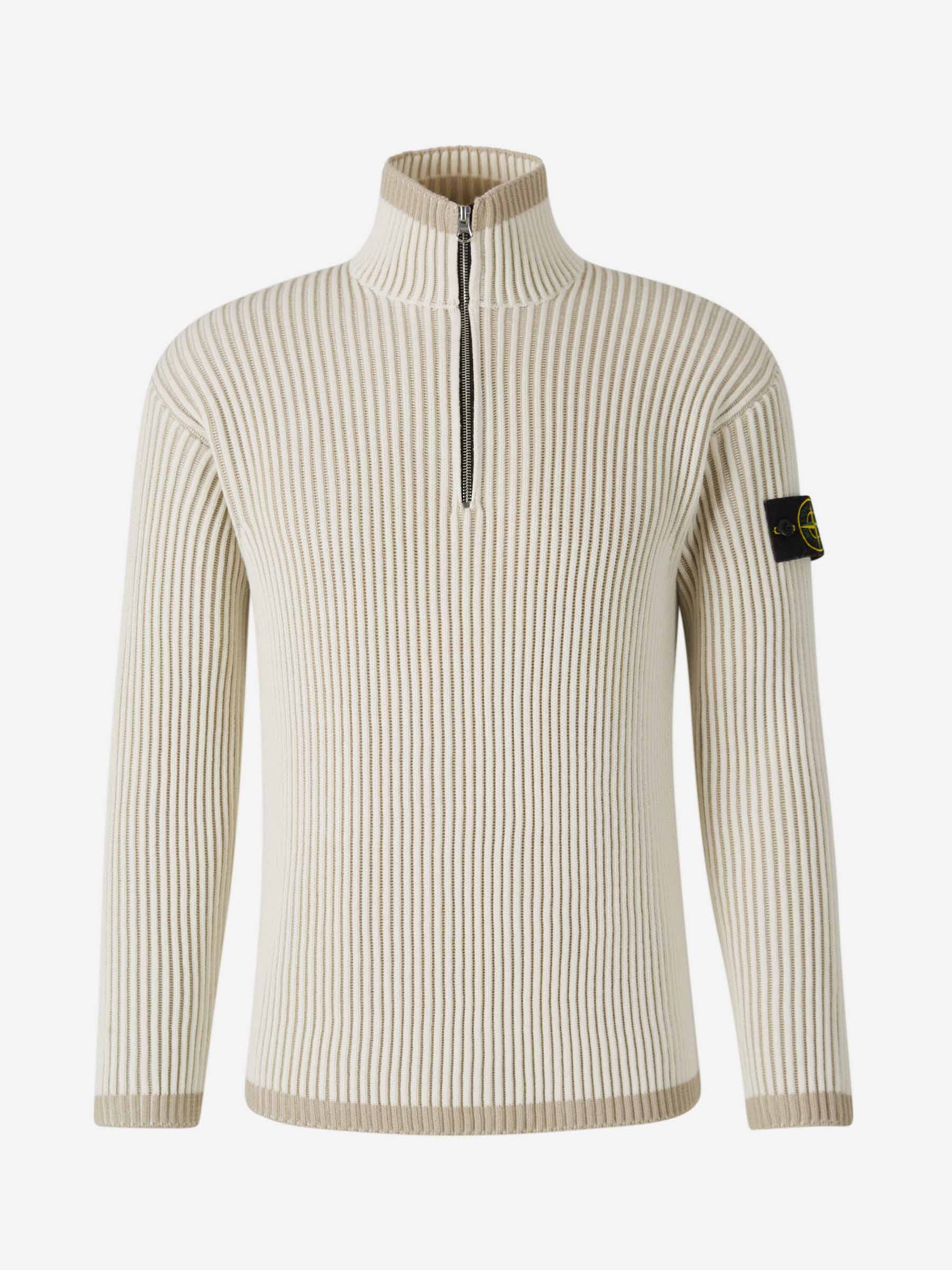 Stone Island Jersey Punto Vanisé Lana color Beige sku 542-002388 01 - Foto 1