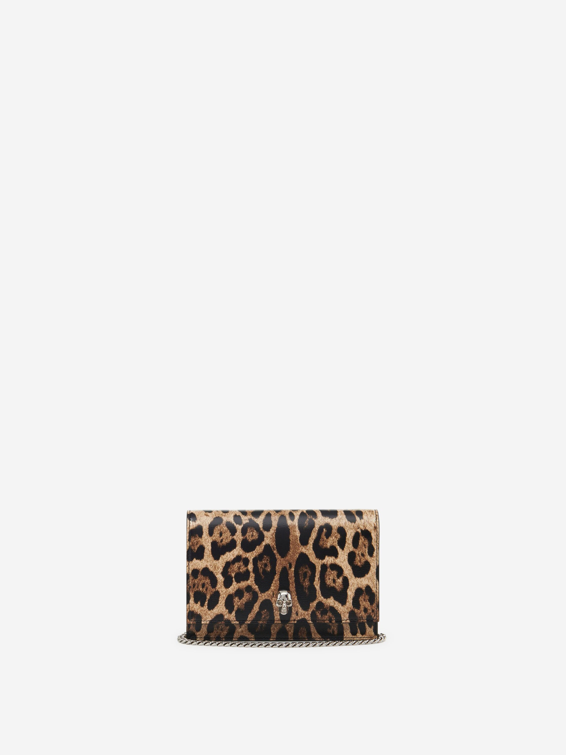 Alexander McQueen Bolso Mini Bandolera Skull color Leopardo sku 810-007624 01 - Foto 1