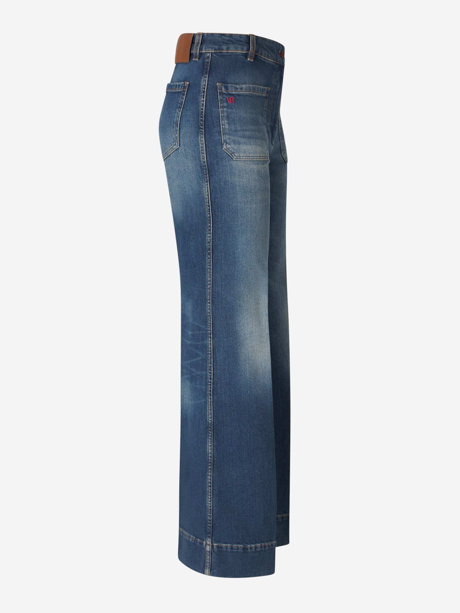 Victoria Beckham Jeans Flare Fit  Alina color Azul Denim Oscuro sku 763-001581 01 - Foto 2